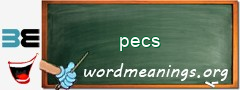 WordMeaning blackboard for pecs